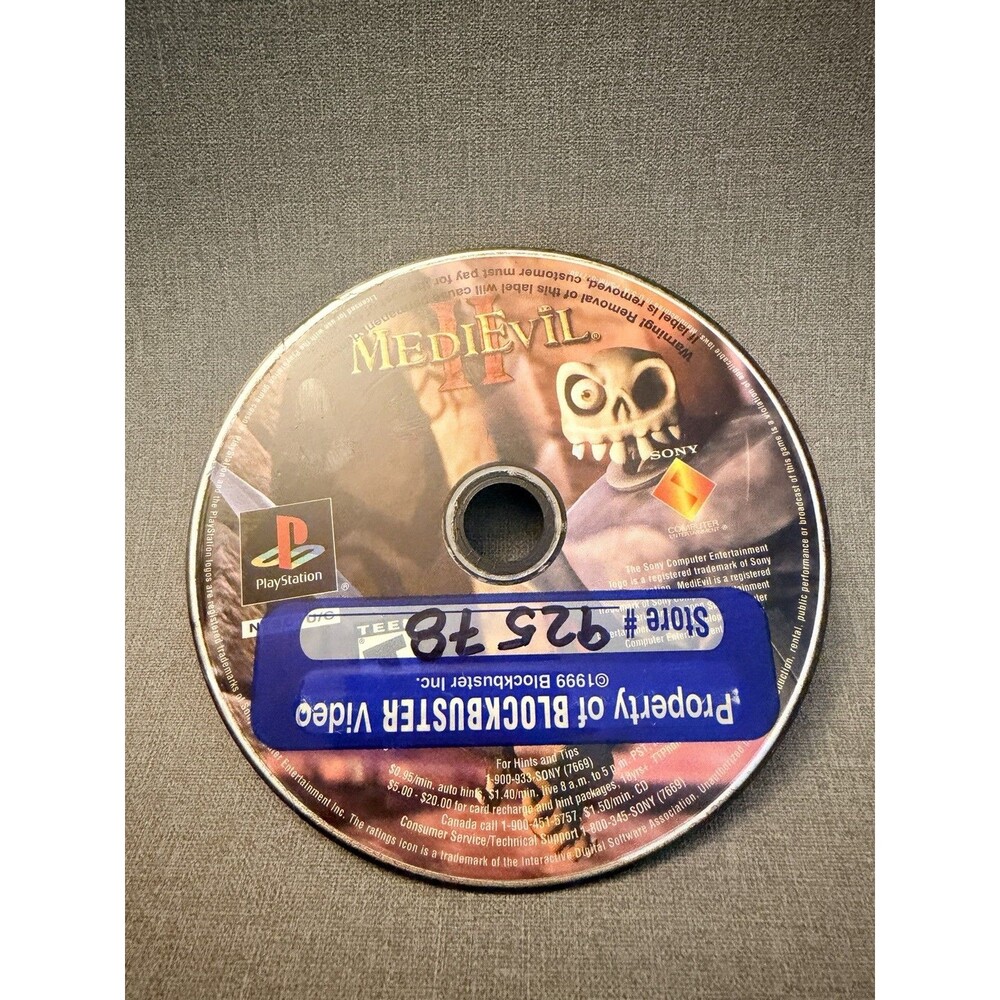 MediEvil II 2 PS1 Sony PlayStation 1 Disc Only